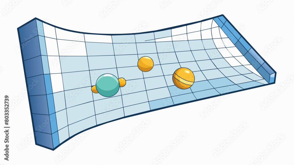 Poster Theory of Relativity This theory explains the relationship between space and time and how they are affected by the presence of massive objects. It is. Cartoon Vector