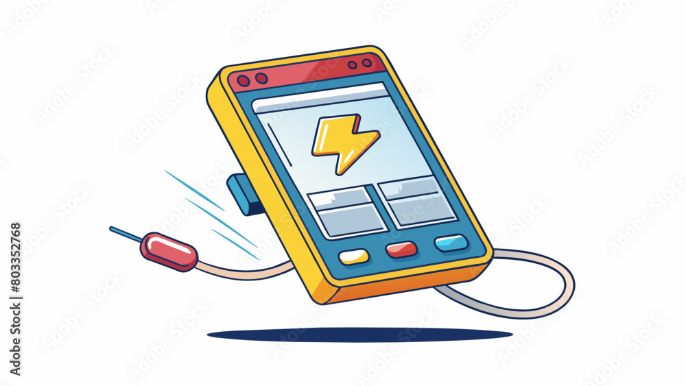 Aufkleber The phone had the ability to connect to the internet and browse websites with lightningfast speed making it easy to stay connected even while onthego.. Cartoon Vector