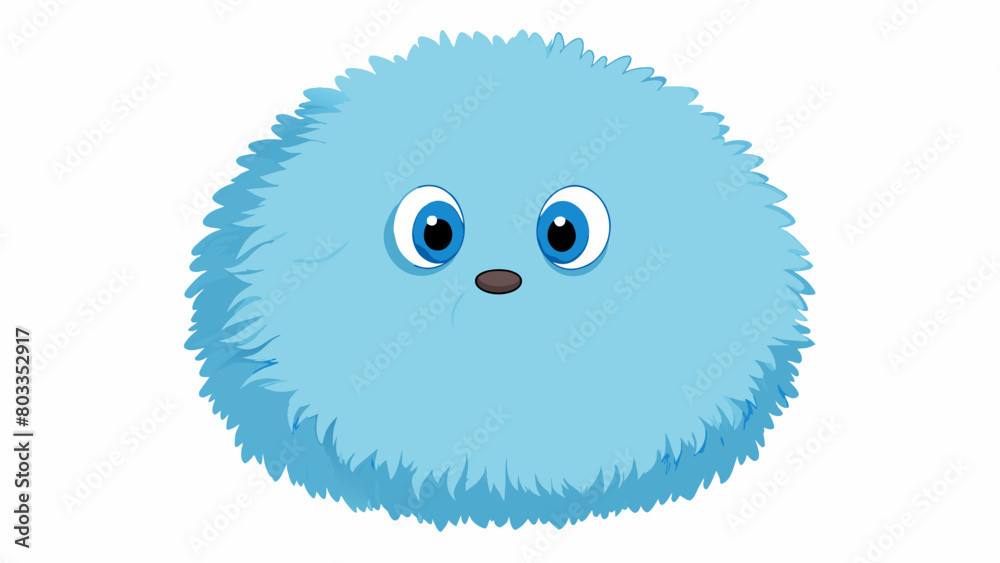 Poster The soft fluffy object was made of a plush material perfect for snuggling up with on a cold night.. Cartoon Vector