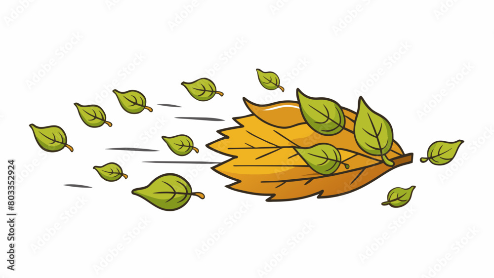 Poster the sound of rustling leaves as a gust of wind blows through a forest carrying the earthy scent of t