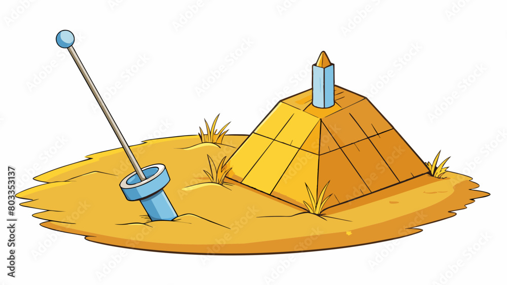 Poster Troubleshooting is like finding a needle in a haystack. You have to carefully search through each strand of hay to find the needle and determine why. Cartoon Vector
