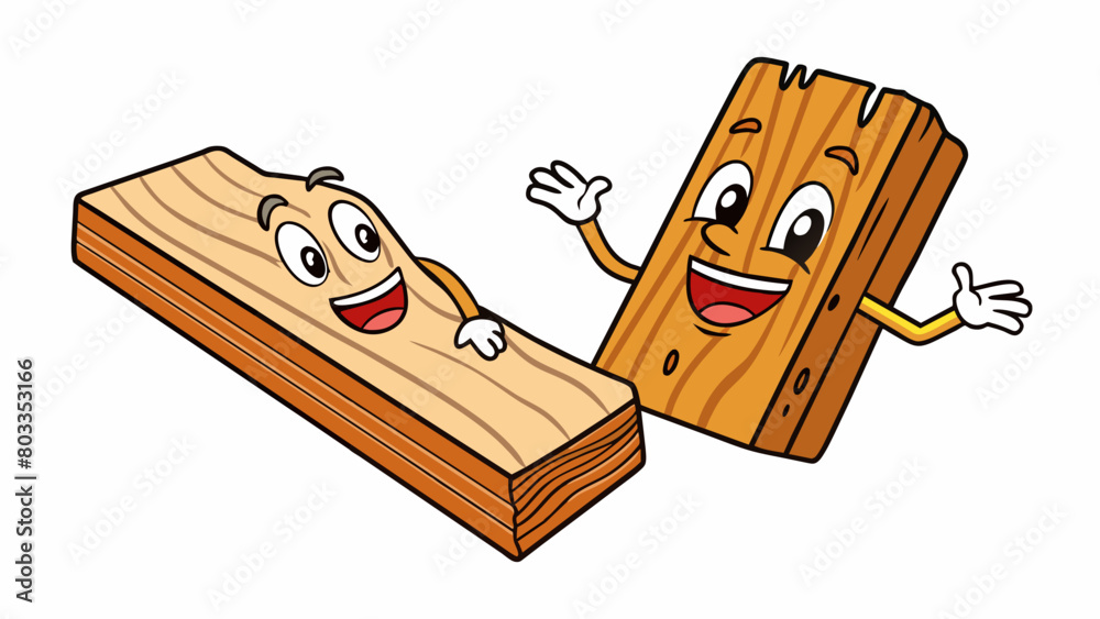 Poster two pieces of wood being rubbed together one with a rough surface and the other smooth. the rough pi
