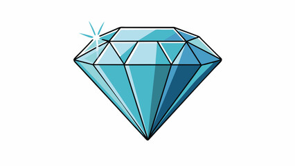 This small but exquisite diamond glimmers in the sunlight due to its high clarity and perfect .. Cartoon Vector