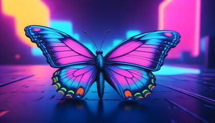 butterfly on purple
