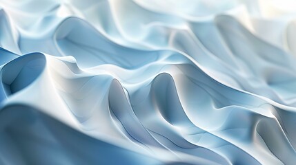 Obraz premium Blue and white abstract waves