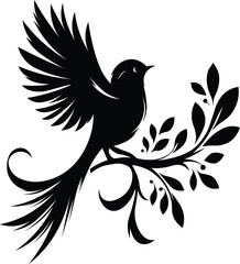 bird on branch
