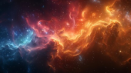 Illustrate the dramatic energy of a supernova explosion, blending intense colors and dynamic movements to represent the raw power of the universe.