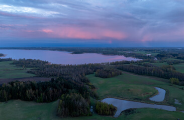 Fototapeta premium At Sivers lake, Latvian nature, Latgale.
