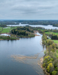 Fototapeta na wymiar At Sivers lake, Latvian nature, Latgale.