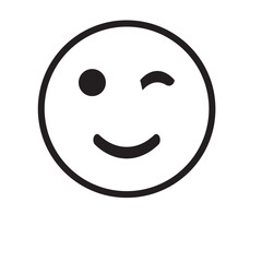  Happy face emoji vector icon. Face smile icon positive neutral.  Black color and simple solid, Symbol, vector  illustration.