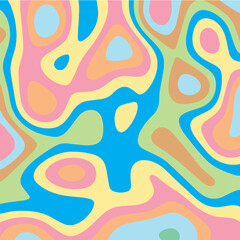 COLORFUL TEMPLATE ABSTRACT PAPER CUT PATTERN DESIGN FLAT PASTEL COLOR FOR WALLPAPER BACKGROUND ELEMENT VECTOR 