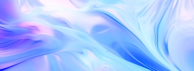 Abstract banner with fluid blue and purple hues, reflecting the trend for dynamic yet serene visuals, perfect for tech or creative industries evoke a calming atmosphere of relaxation and meditation