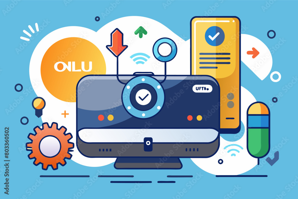 Poster self-upgrading ONU device that automatically downloads and installs the latest firmware