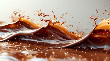 Indulgent and Dynamic Chocolate Swirl