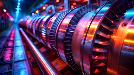 In-Depth Exploration of Low-Pressure Steam Turbine in Industrial Power Generation Complexity. Concept Steam Turbine Design, Industrial Power Generation, Low-Pressure Systems, Efficiency Analysis