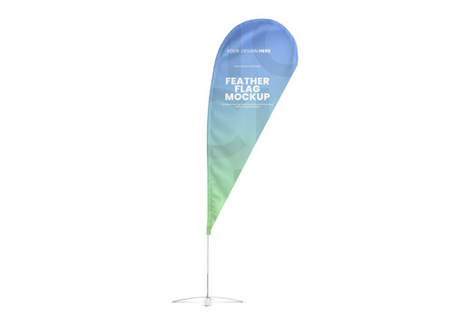 Feather Flag Mockup