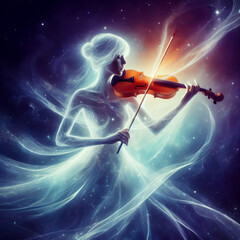 Fototapeta premium violin in the night