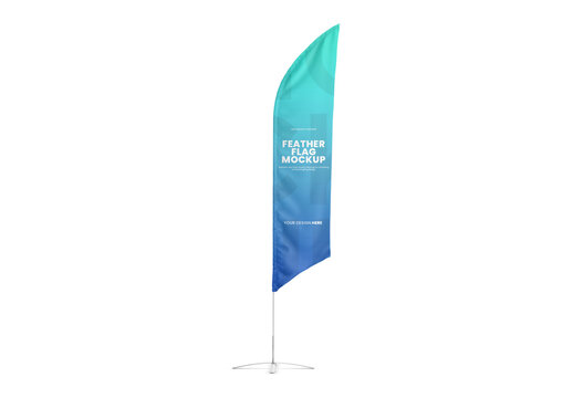 Feather Flag Mockup