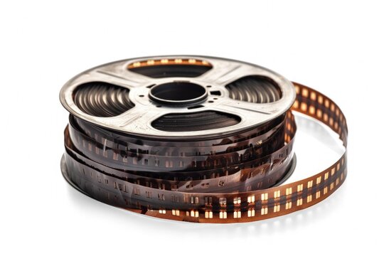 Old film reel, concept of cinema, movie.