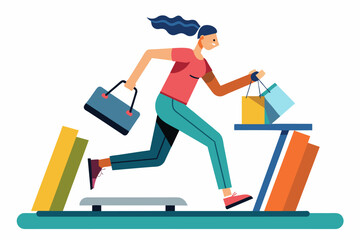 person shopping online on a laptop