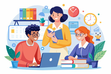 peer tutoring session where students support each other in mastering challenging concepts and subjects