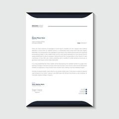 Company business letterhead design template