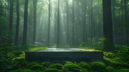 Spiritual Serenity: Meditative Forest Clearing