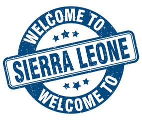 Welcome to Sierra Leone stamp. Sierra Leone round sign