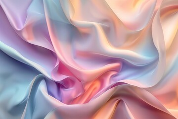 Obraz premium Vibrant Multicolored Fabric Close-Up Shot