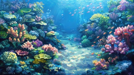 Colorful Underwater Scene