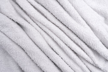 Abstract white textile fabric texture background, with various shapes
