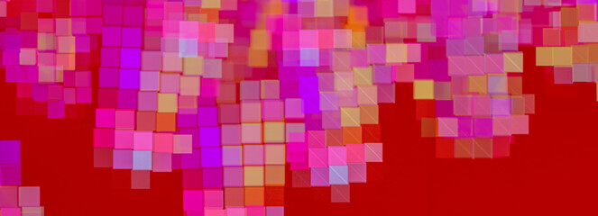Colorful Square Mosaic: Vibrant Background for Creative Advertising and Designs