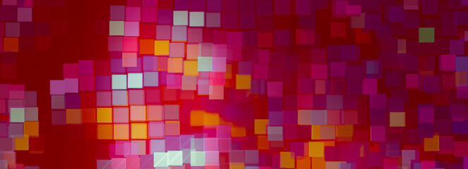 Vibrant Geometric Mosaic: Perfect Decorative Image for Advertising or Design Projects