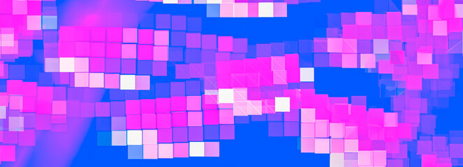 Colorful Square Mosaic: Creative Background for Advertising and Design