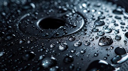 Showcase moisture detection in a visually engaging and futuristic design, Close-up