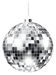 Obraz premium PNG Disco ball chandelier hanging sphere.