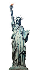 Naklejka premium PNG Statue of Liberty in New York statue sculpture painting.