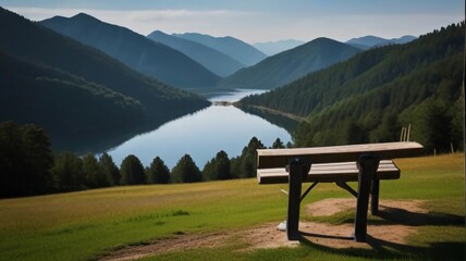 lake in the mountains