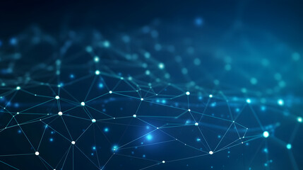 Obraz premium Square shaped Network Framework Banner for Training Sessions