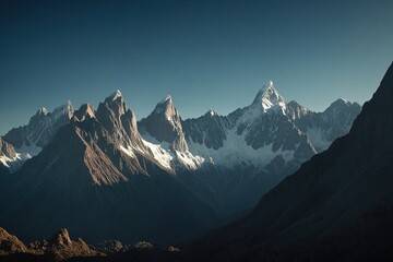 sunrise in the mountains