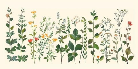 Alternative medicine with medicinal herbs background picture, 