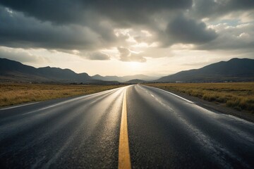 Naklejka premium road to the sky