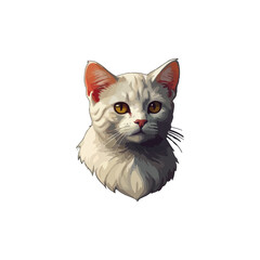 Cat vector breeds cute pet animal set illustration. Different type of vector cats