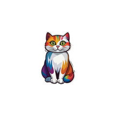 Cat vector breeds cute pet animal set illustration. Different type of vector cats
