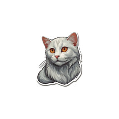 Cat vector breeds cute pet animal set illustration. Different type of vector cats