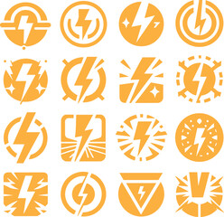 Volt logo icon set