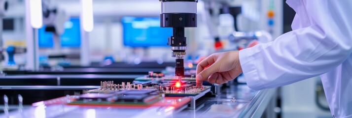 Printed circuit board in the form of a robotic camera system assembly process