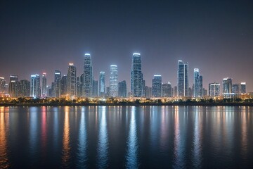 Obraz premium country skyline at night