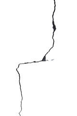 Break in wall, crack