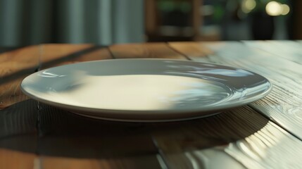 close up of a plate hyper realistic 